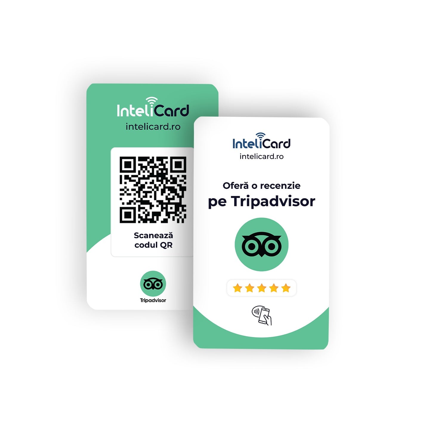 InteliCard - Card pentru recenzii TripAdvisor