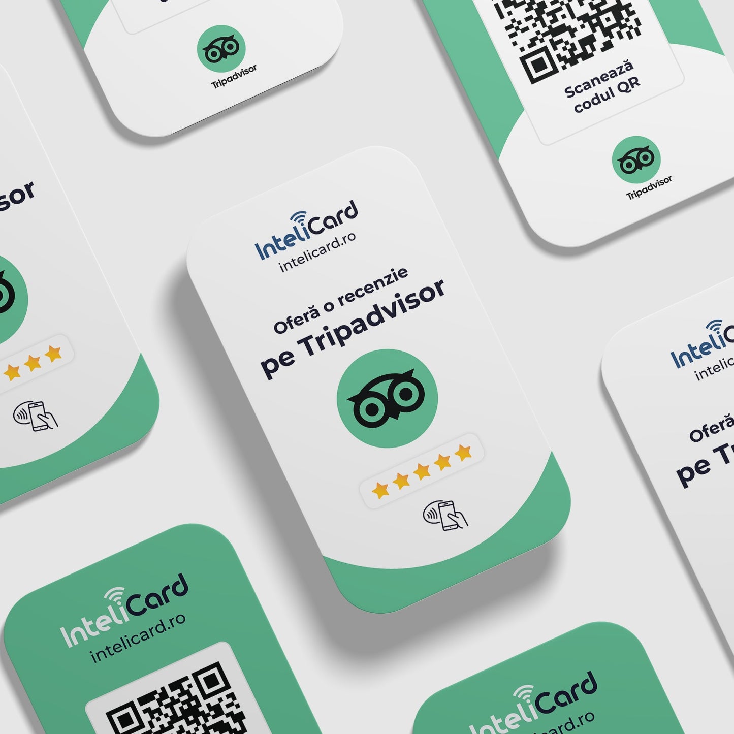 InteliCard - Card pentru recenzii TripAdvisor