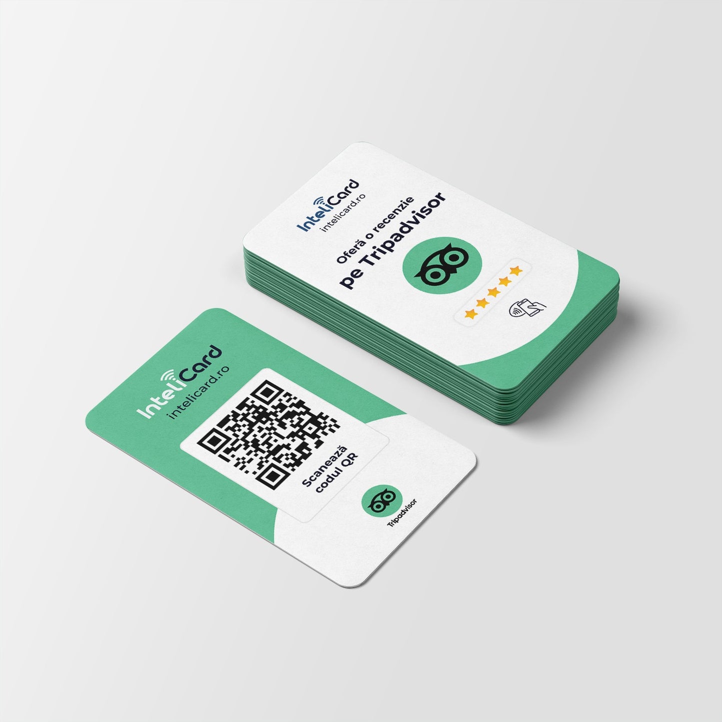 InteliCard - Card pentru recenzii TripAdvisor