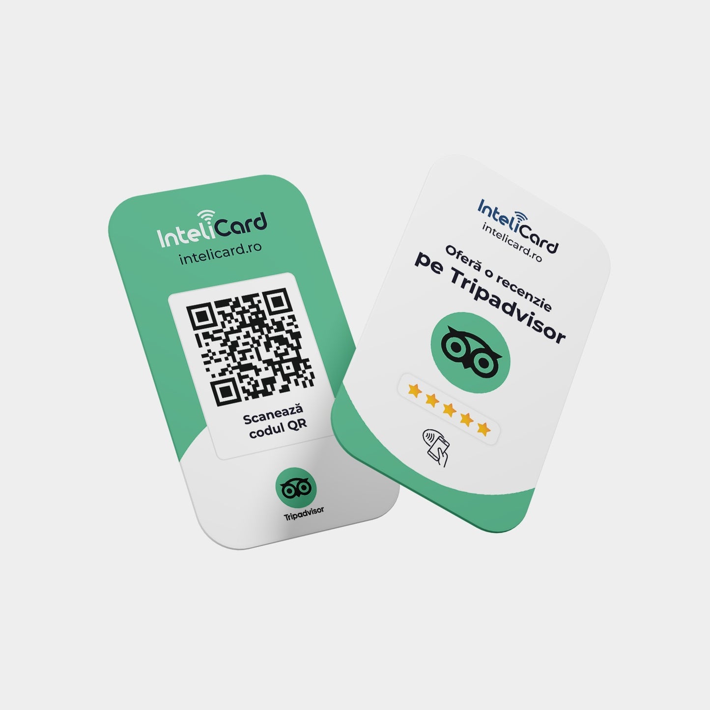 InteliCard - Card pentru recenzii TripAdvisor
