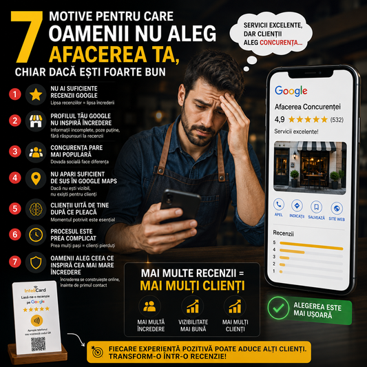 Cum câștigi mai mulți clienți? 7 motive pentru care oamenii nu te aleg
