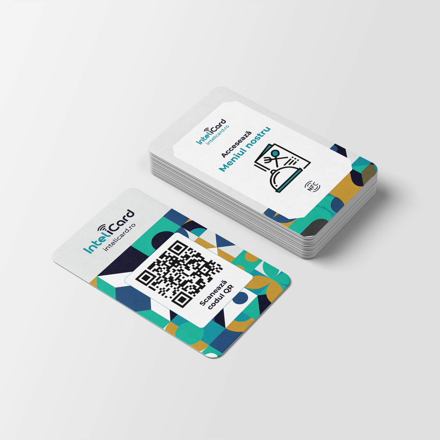 InteliCard - Card Prezentare Meniu
